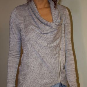 Asymmetrical Zippered Cardigan